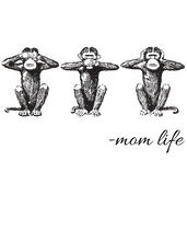 Load image into Gallery viewer, Monkeys - Mom Life dark